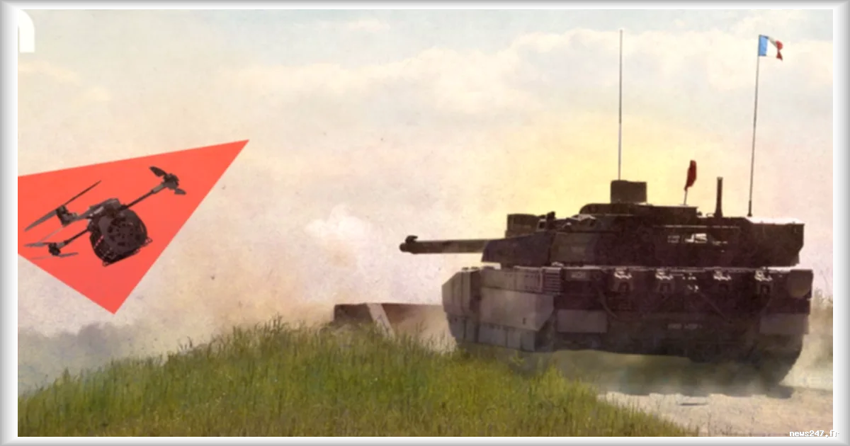 L’armée française teste le char Leclerc pour neutraliser des drones avec son canon de 120 mm