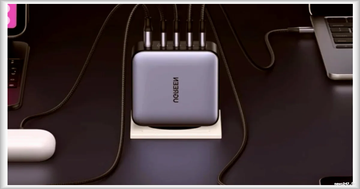 Le chargeur rapide Ugreen Nexode 100W 5 ports en promotion sur Amazon