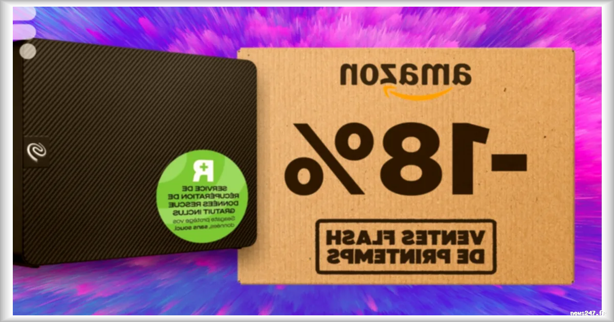 Le disque dur Seagate Expansion de 20 To en promotion lors des Ventes Flash d'Amazon