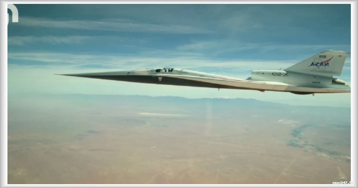 Le jet supersonique X-59 franchit une étape clé en atteignant 740 km/h avec le train d'atterrissage rentré