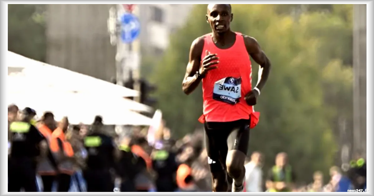Le Kényan Sabastian Sawe bat le record du monde en terminant un marathon en moins de deux heures