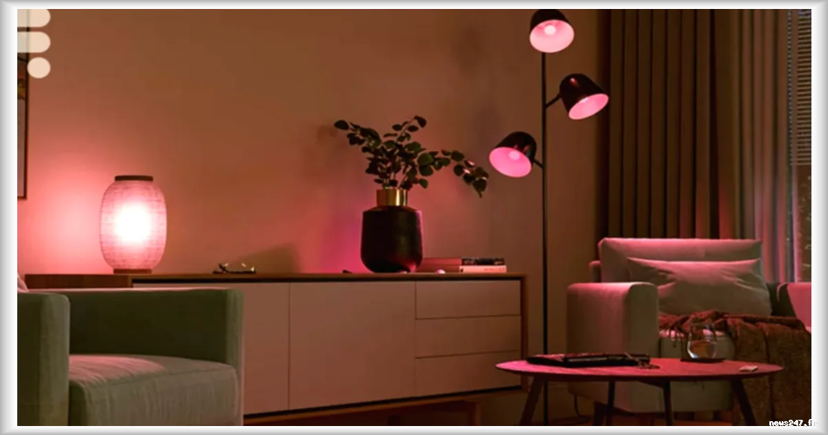 Le kit de démarrage Philips Hue avec deux ampoules, deux barres lumineuses et plus à moins de 150 €