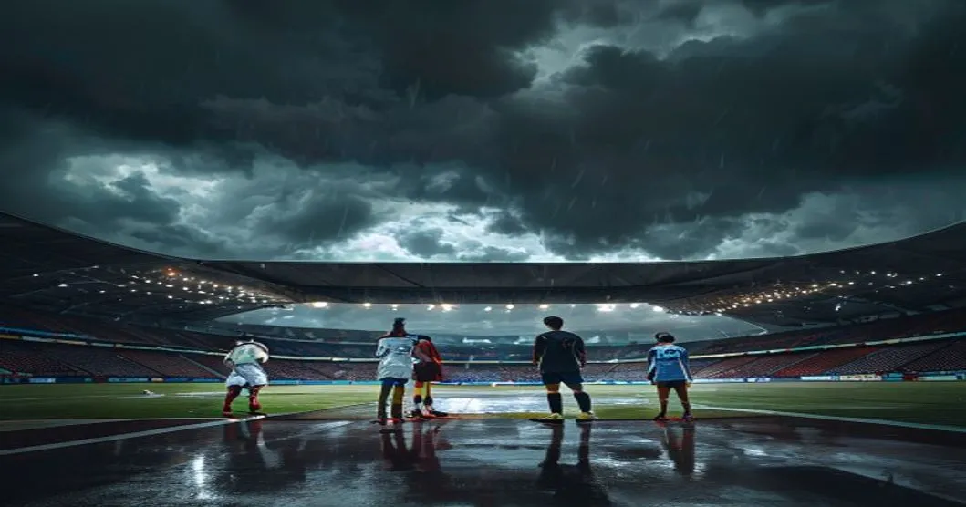 Le Mexique et l'Angleterre retardent leur match de huitième de finale d'une heure en raison des intempéries
