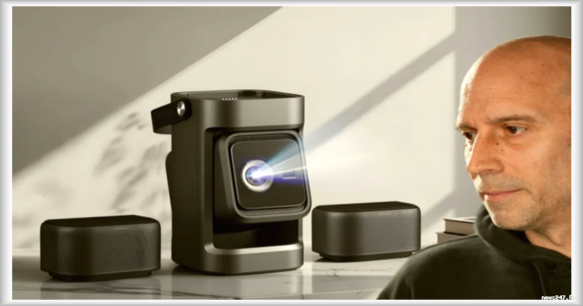 Le Nebula P1 par Anker: Un Videoprojecteur Portable Innovant Alliant Image Full HD et Son Stéréo Puissant