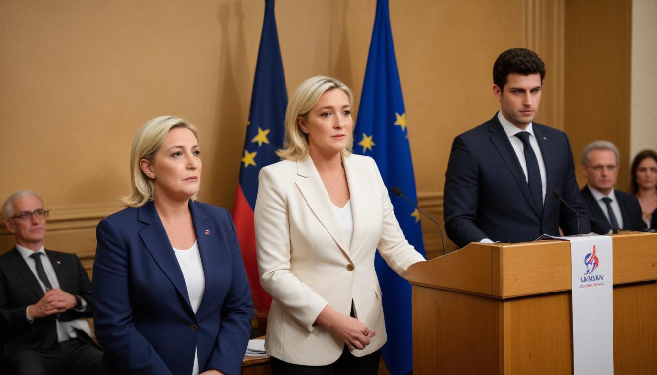 Le Pen et Bardella exposent leurs visions du RN à Châlons-en-Champagne