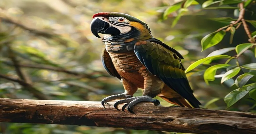 Le perroquet handicapé Bruce devient roi dans sa reserve