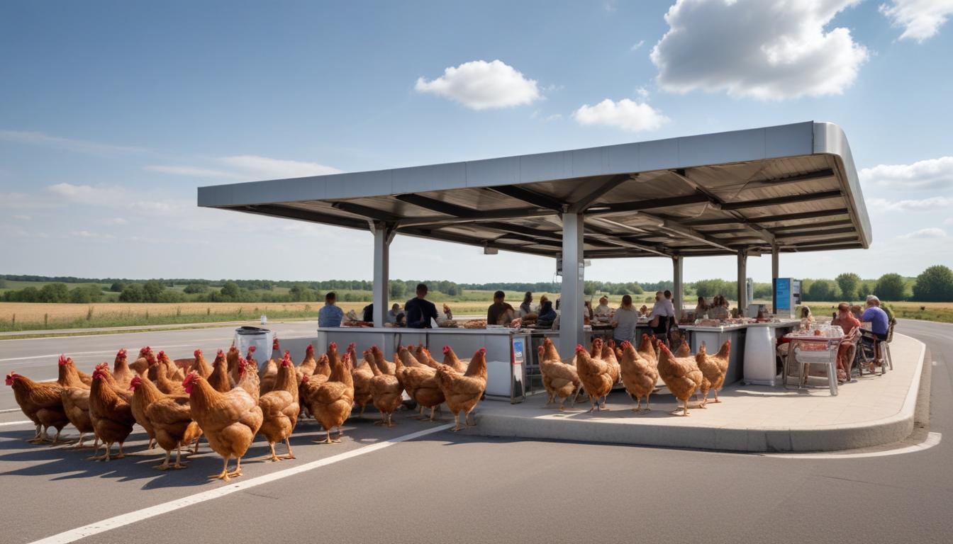 Le poulet de Bresse, un succès régional sur l'A39