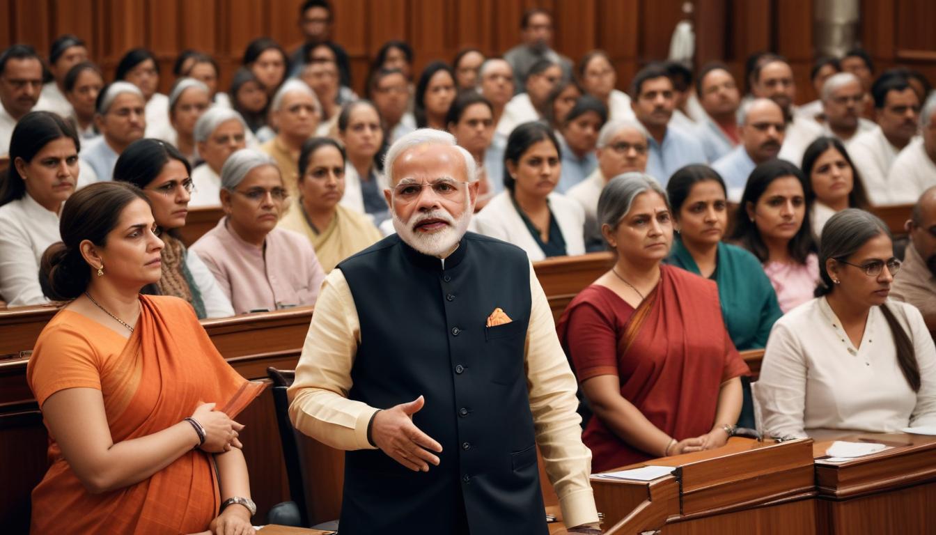 Le Premier ministre indien, Narendra Modi, vise à accroître la représentation des femmes au Parlement