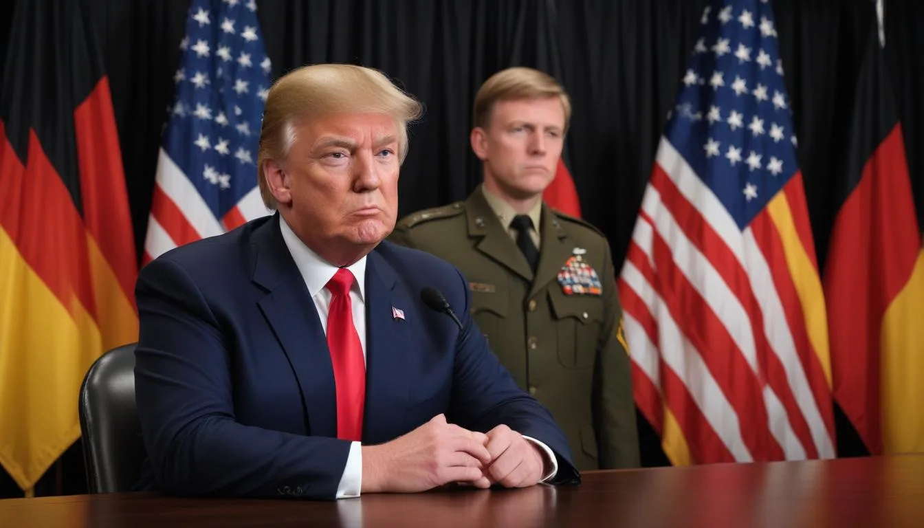 Le président américain Donald Trump annonce un retrait important de troupes d'Allemagne