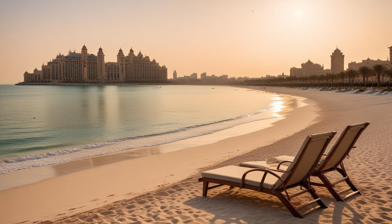 Le quartier de Palm Jumeirah à Dubaï déserté par les touristes suite à des tensions géopolitiques