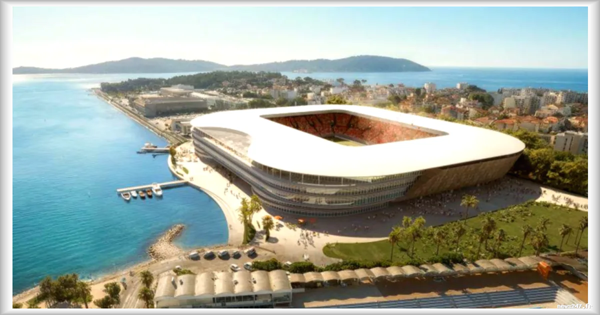 Le Rugby Club Toulonnais prévoit d'abandonner le stade Mayol pour un nouveau stade en bord de mer