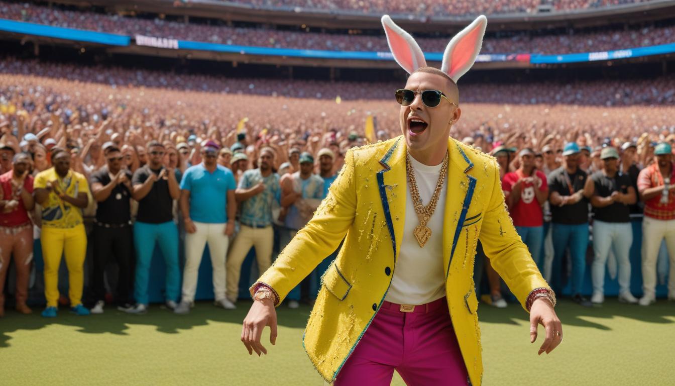 Le show de Bad Bunny au Super Bowl met en lumière des hommes grimés en cannes à sucre
