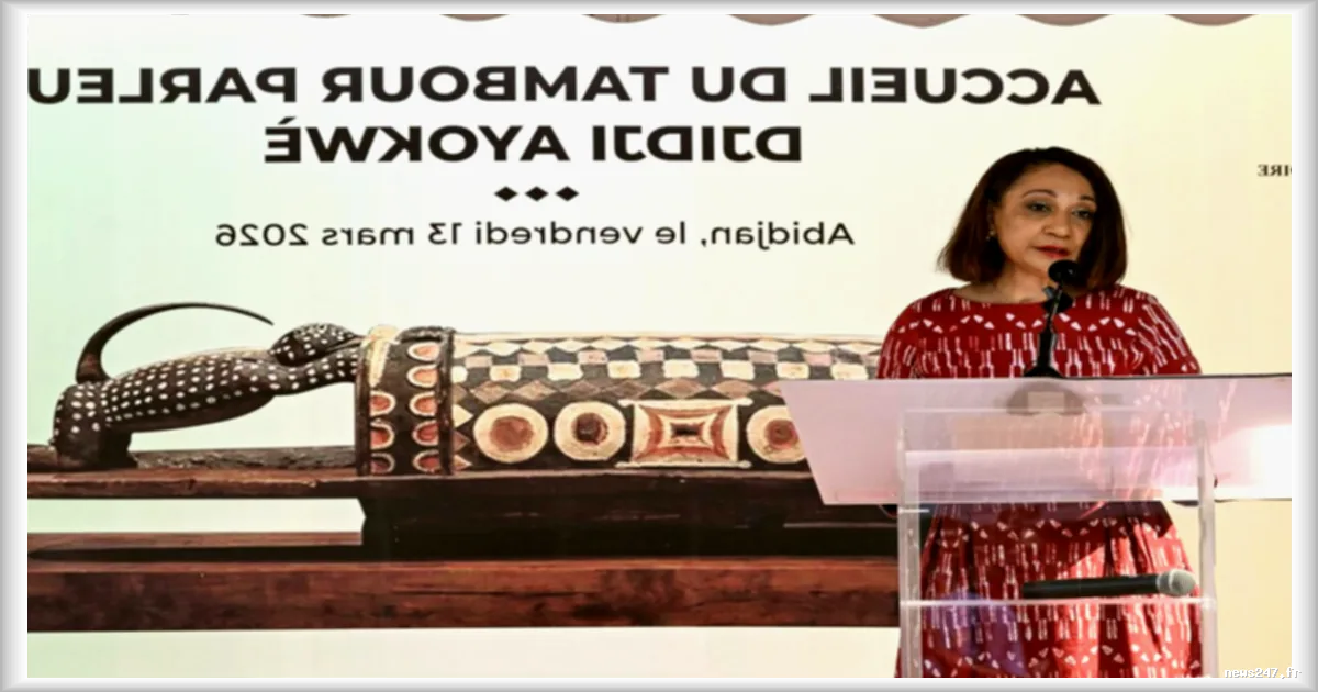 Le « tambour parleur » de retour en Côte d’Ivoire, cent dix ans après avoir été pillé par les colons français