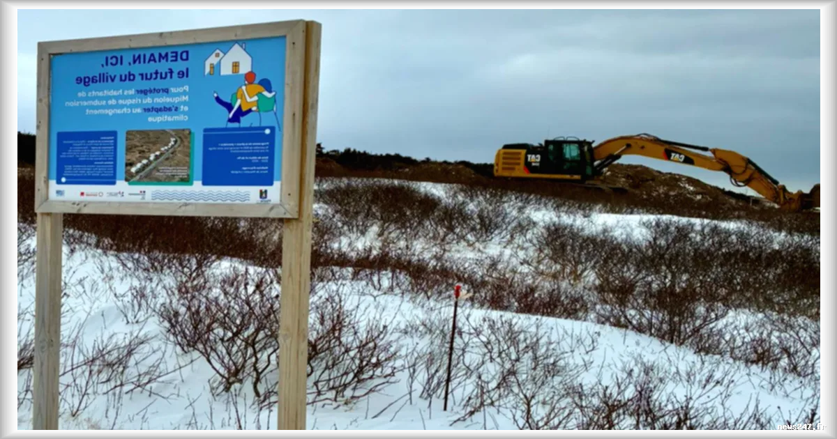 Le village de Miquelon, premier à être déplacé face à la montée des eaux