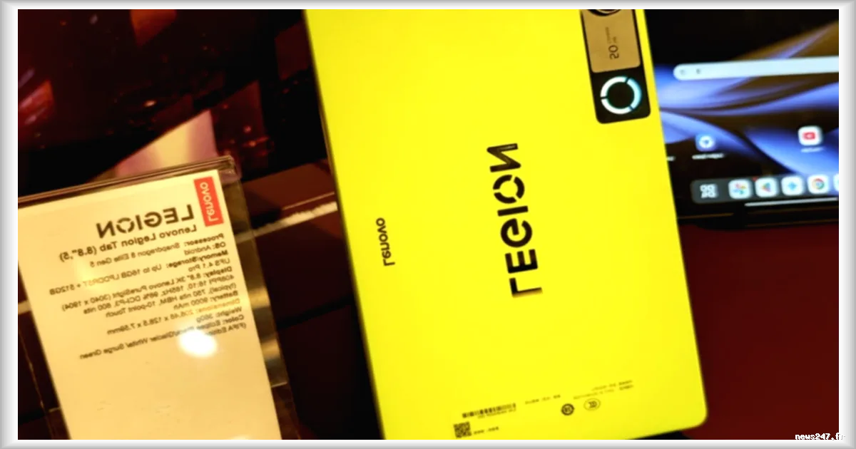 Lenovo Legion Tab : une tablette gaming puissante qui défie l'iPad mini