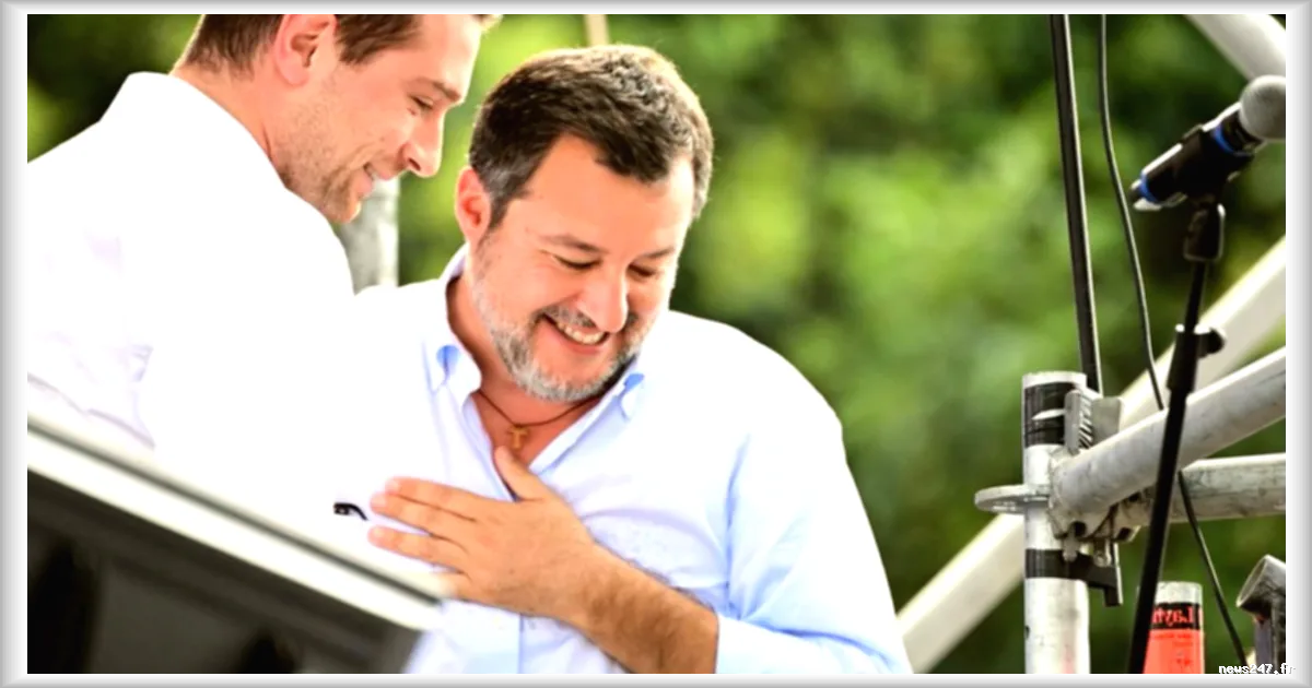 Les leaders d'extrême droite Salvini et Bardella réunis à Milan pour une manifestation des 'Patriotes pour l'Europe'