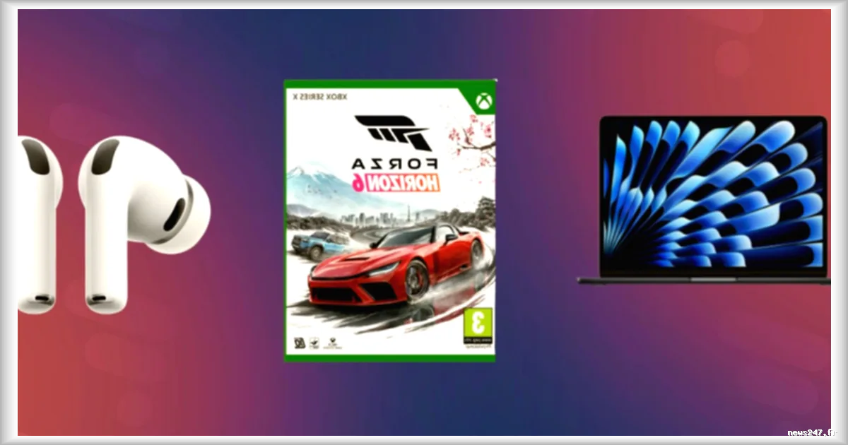 Les meilleures promos du jour sur Apple AirPods Pro 3, Forza Horizon 6 et MacBook Air M5
