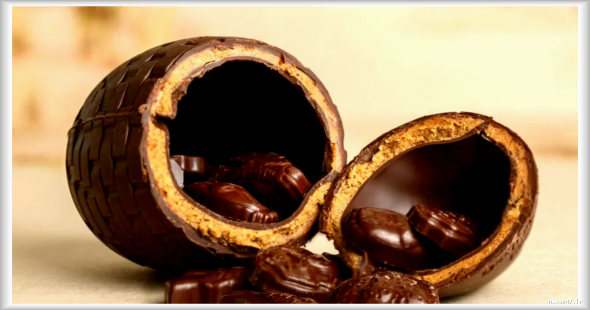 Les œufs de Pâques en chocolat praliné, une tendance qui séduit