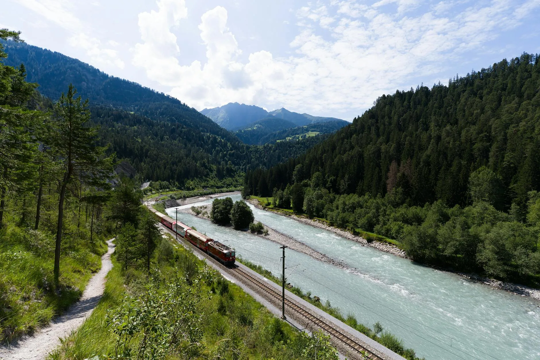 Les trajets en train offrant les plus beaux panoramas, d'apres une etude utilisant la technologie d'eye-tracking