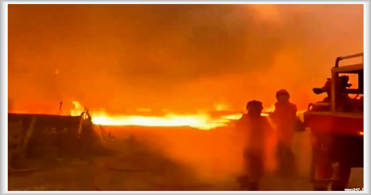 L'Espagne lutte contre un vaste incendie en Aragon, entre canicule et craintes climatiques