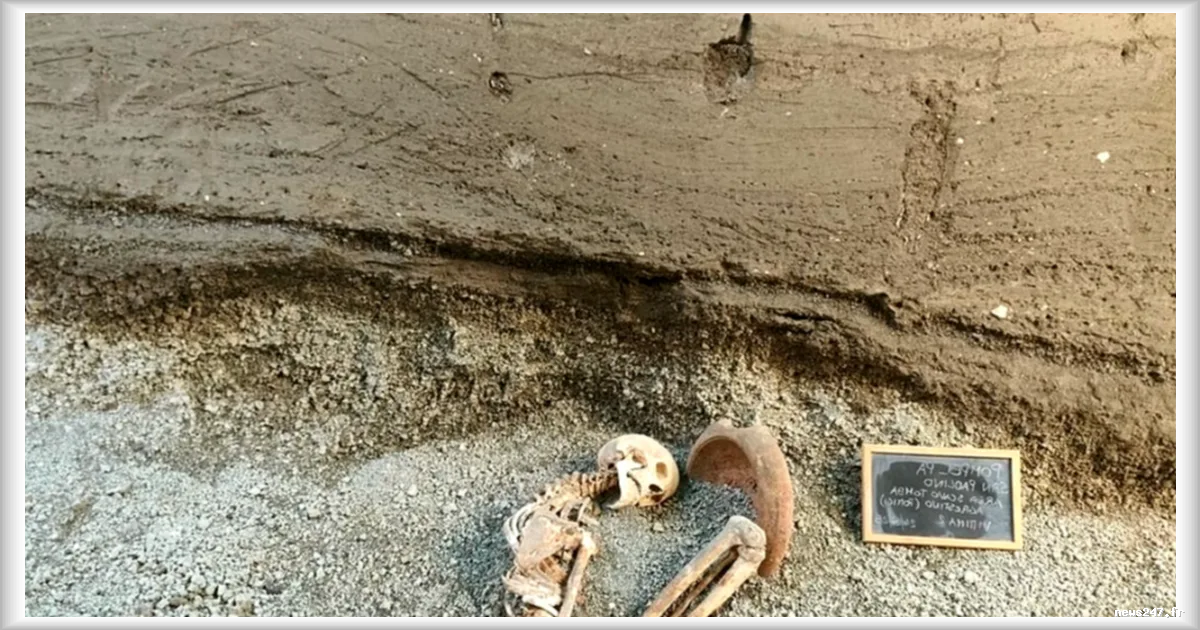 L'IA reconstitue le geste désespéré d'une victime de l'éruption de Pompéi en 79 après J.-C.