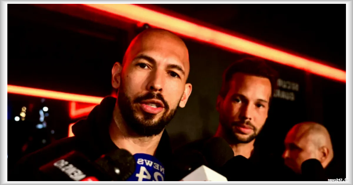 L'influenceur masculiniste Andrew Tate et son frère arrêtés aux États-Unis pour viols présumés