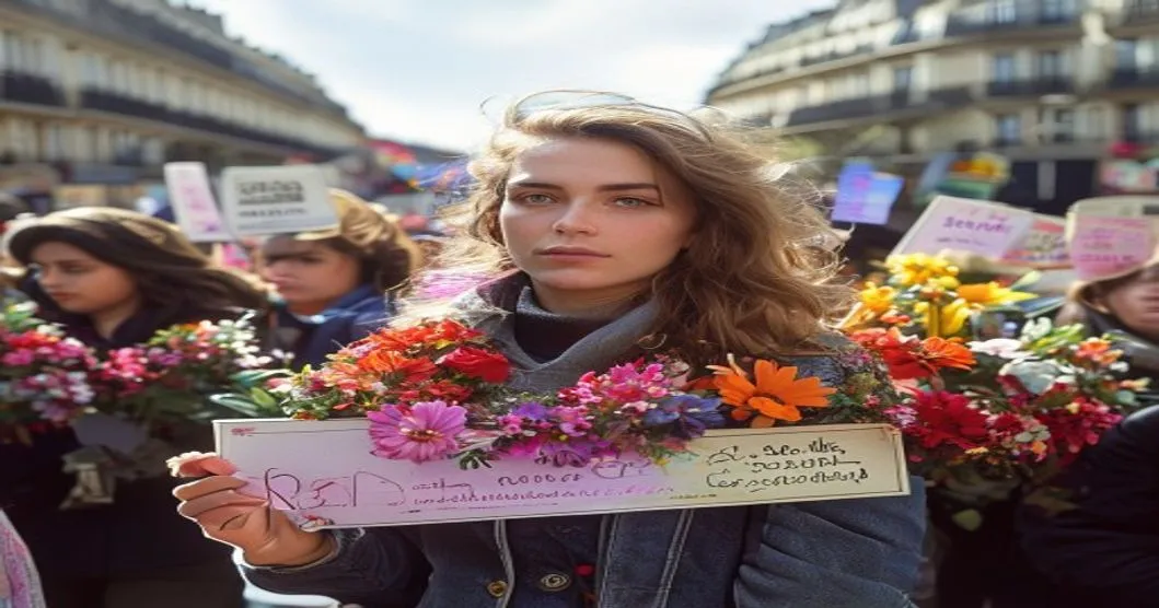 Loi contre les violences faites aux femmes et aux enfants : des militantes font pression devant l’Assemblée nationale