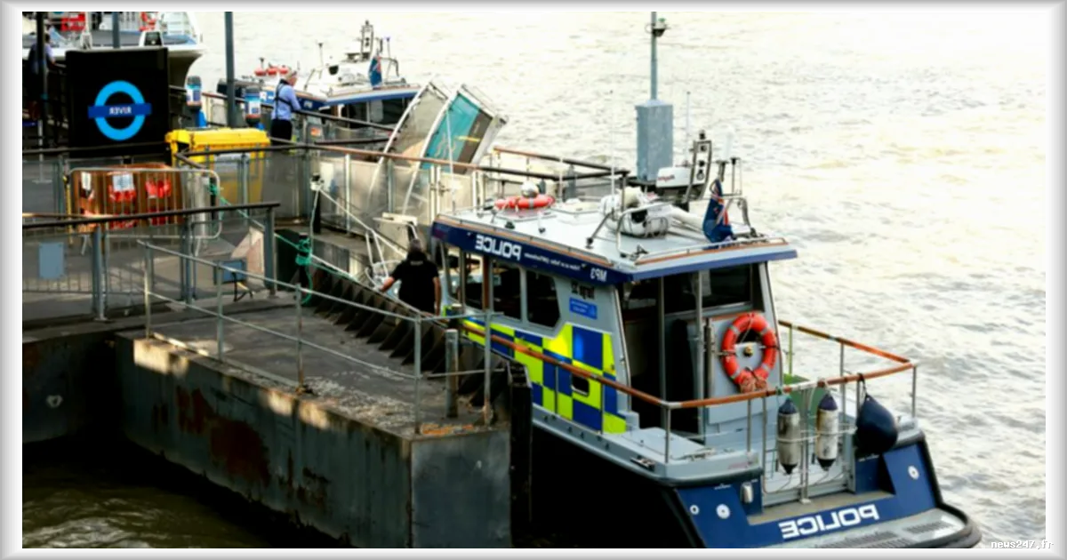 Londres : un bateau de la police fluviale percute un pont sur la Tamise, cinq agents blessés