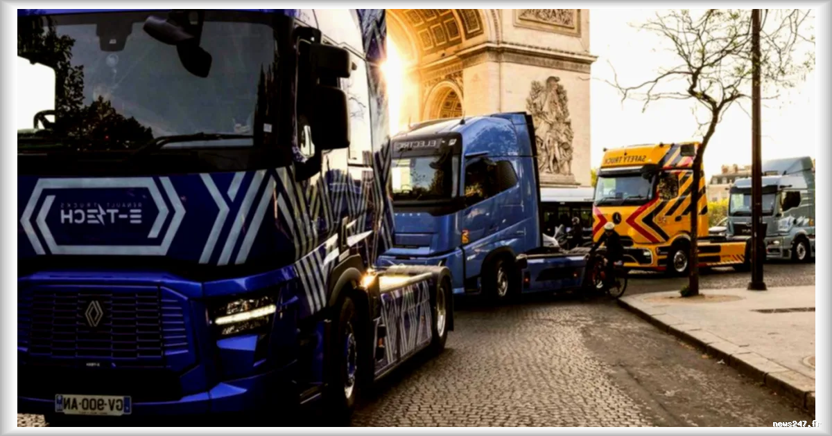 Longue distance au volant de camions électriques : un convoi de 1000 km relie Paris à Berlin