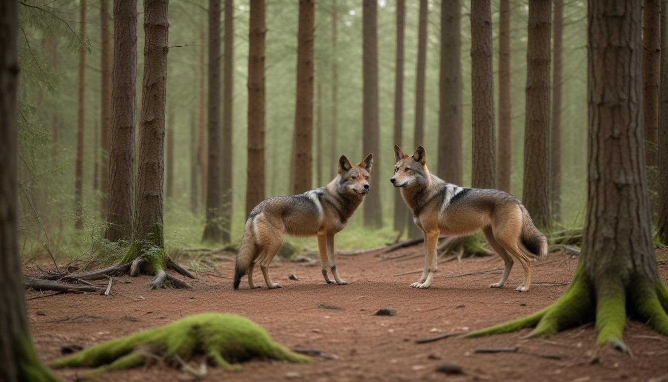Loup et chacal : une cohabitation complexe étudiée par les scientifiques