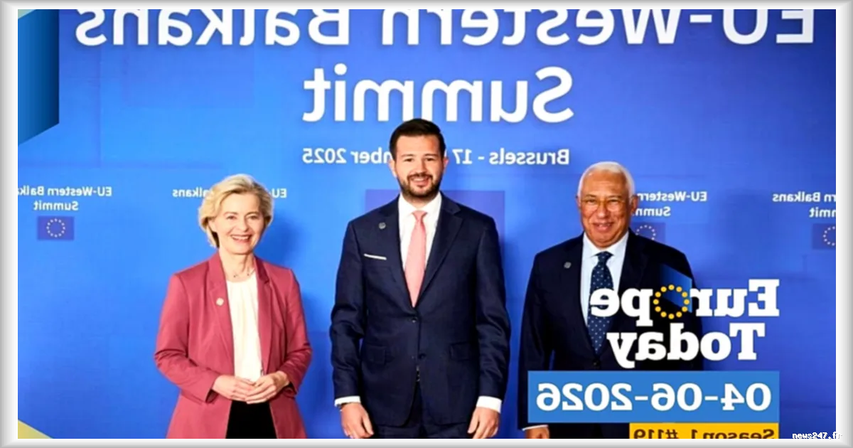 L'UE et les Balkans occidentaux réunis au Monténégro pour un sommet historique sur l'élargissement