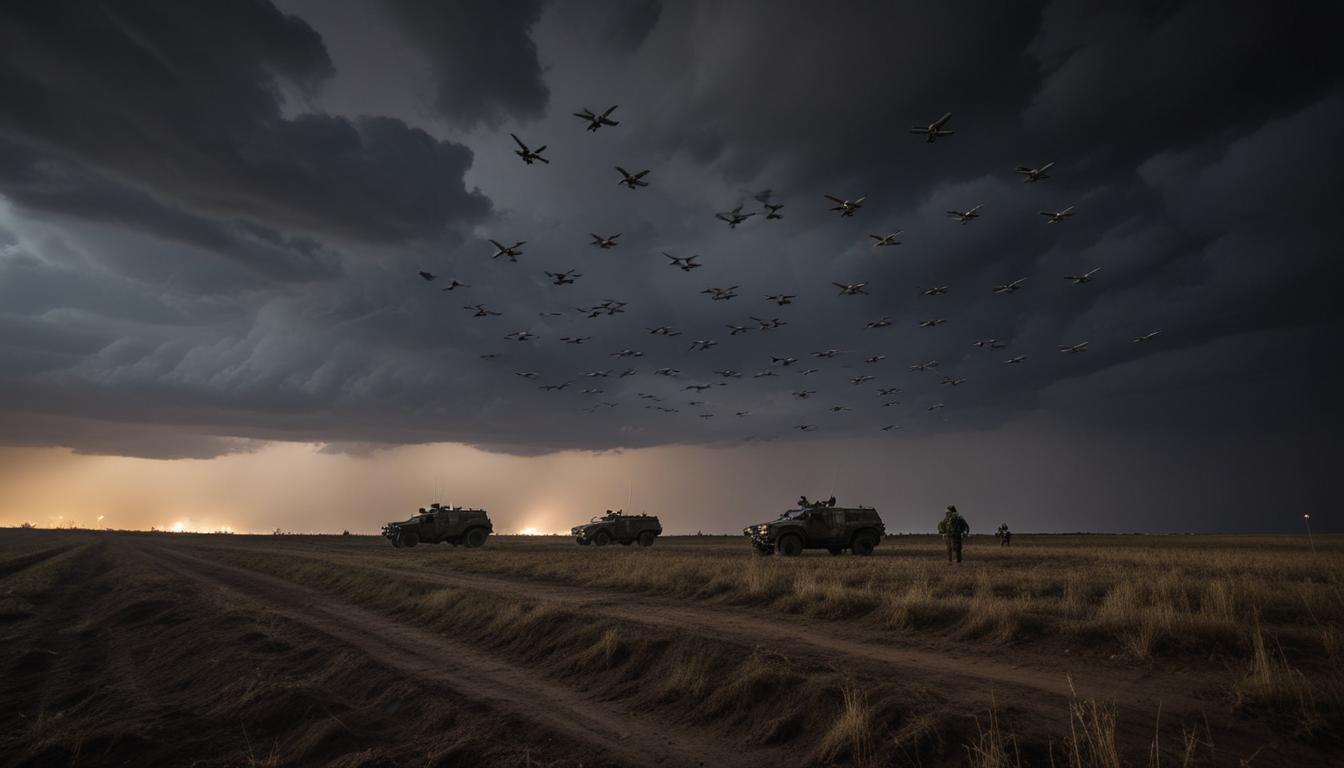 L'Ukraine deploie une offensive sans precedent avec près de 300 drones sur la Russie, envenimant les tensions dans la region selon Moscou