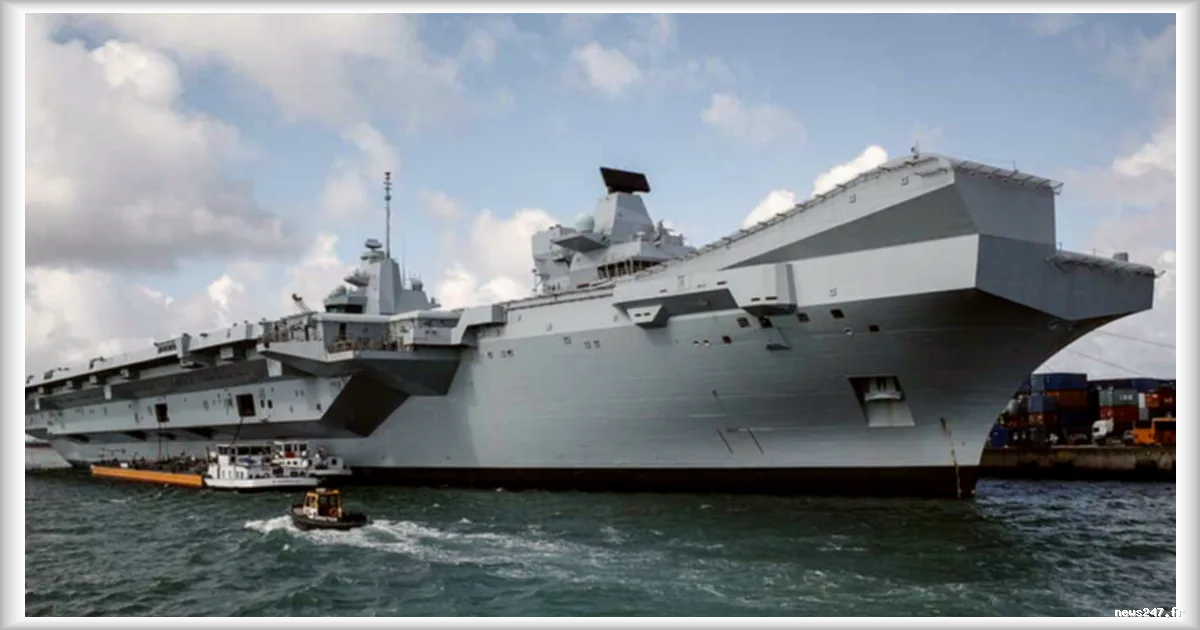 Maintenance imprévue du HMS Prince de Galles : le porte-avions britannique bloqué en Norvège
