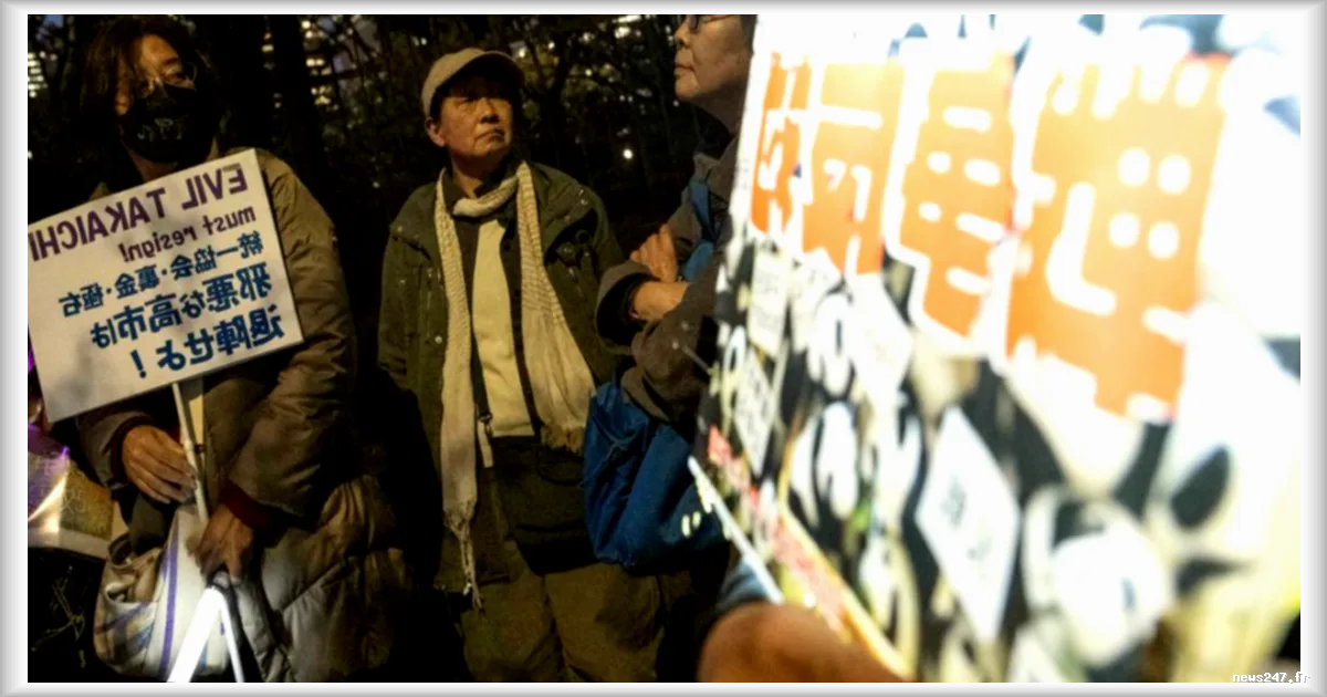 Manifestations pacifistes au Japon en opposition à la réforme constitutionnelle