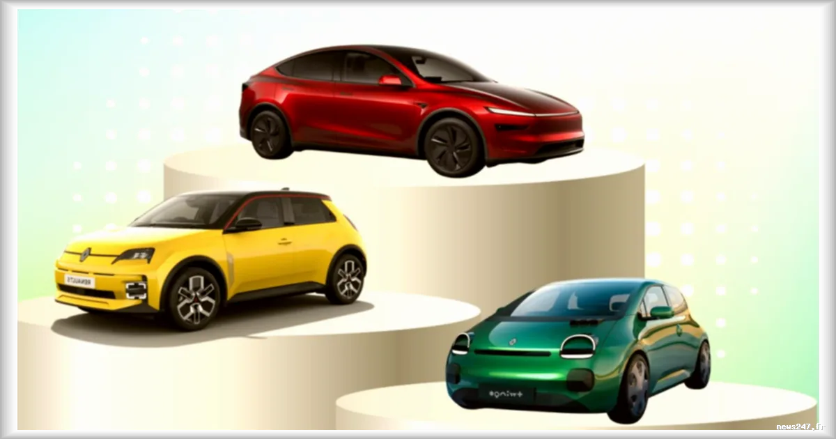 Marché de la voiture électrique : Tesla en tête, mais Renault truste les premières places en juin 2026