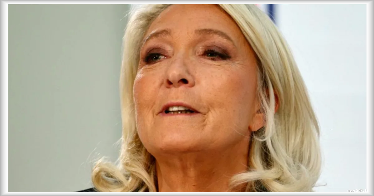 Marine Le Pen presente son plan economique pour la renaissance de la France