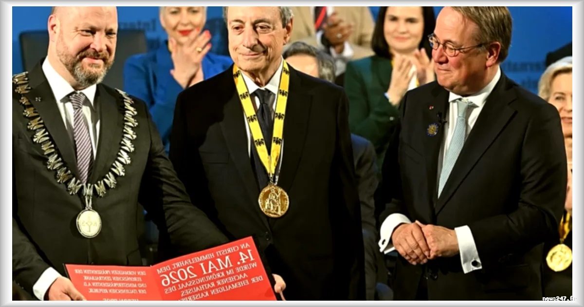 Mario Draghi reçoit le prix Charlemagne 2026 pour sa défense de l'euro et de l'unité européenne