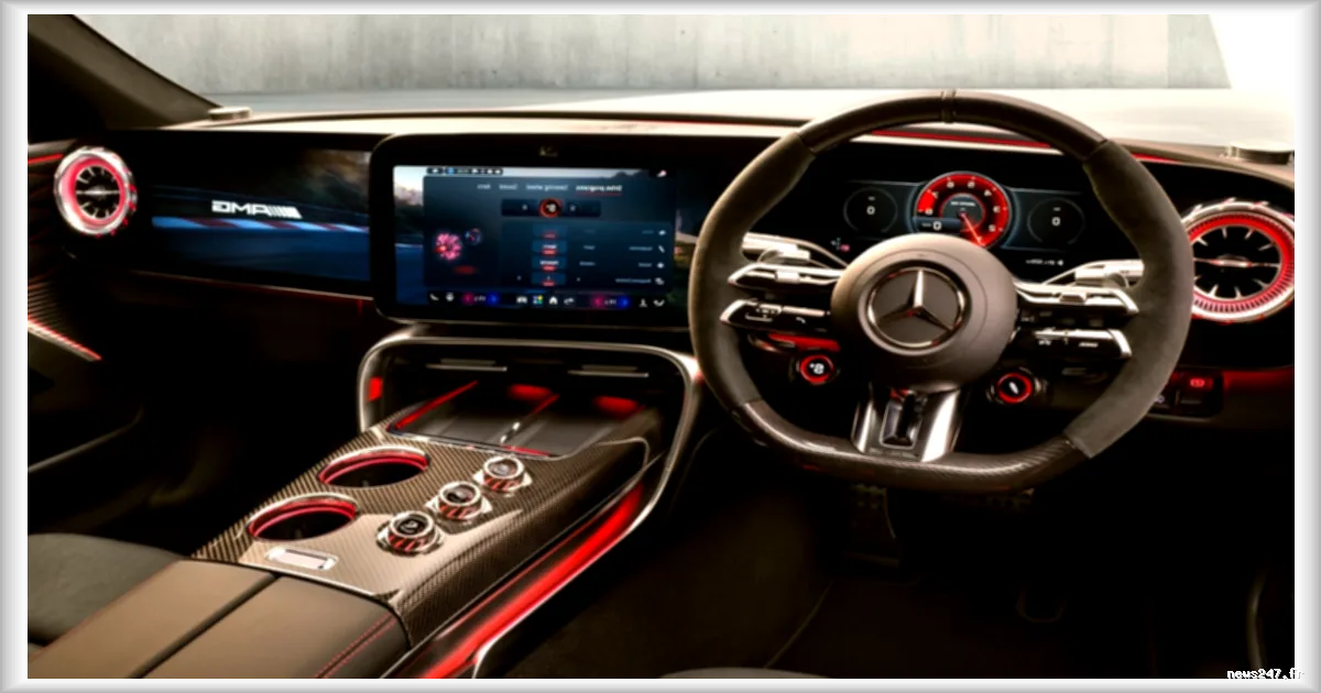 Mercedes devoile l'interieur de sa nouvelle AMG GT Coupé électrique de 1 360 ch
