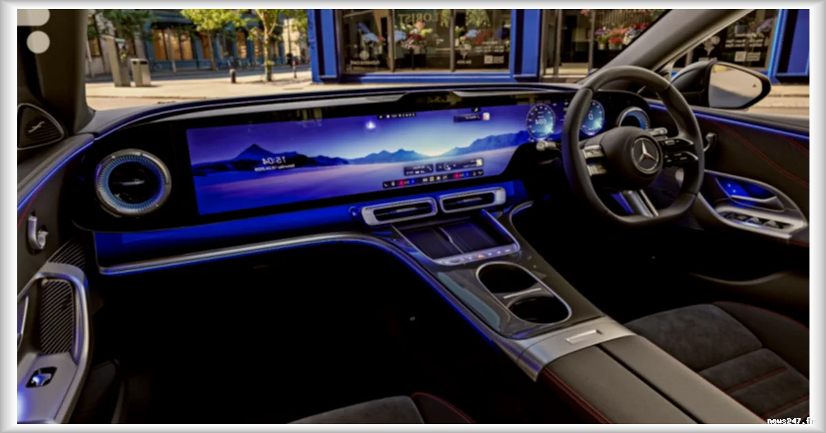Mercedes devoile l'interieur de sa nouvelle Classe C electrique avec un ecran Hyperscreen spectaculaire