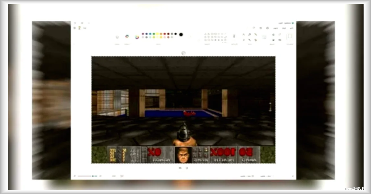 Microsoft Paint devient un écran de jeu : Doom tourne à 35 fps grâce à une astuce technique
