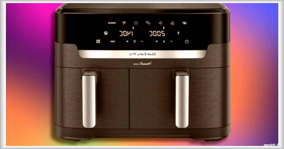 Moulinex lance un air fryer XXL à deux tiroirs à prix réduit : deux plats cuits simultanément pour 130 €