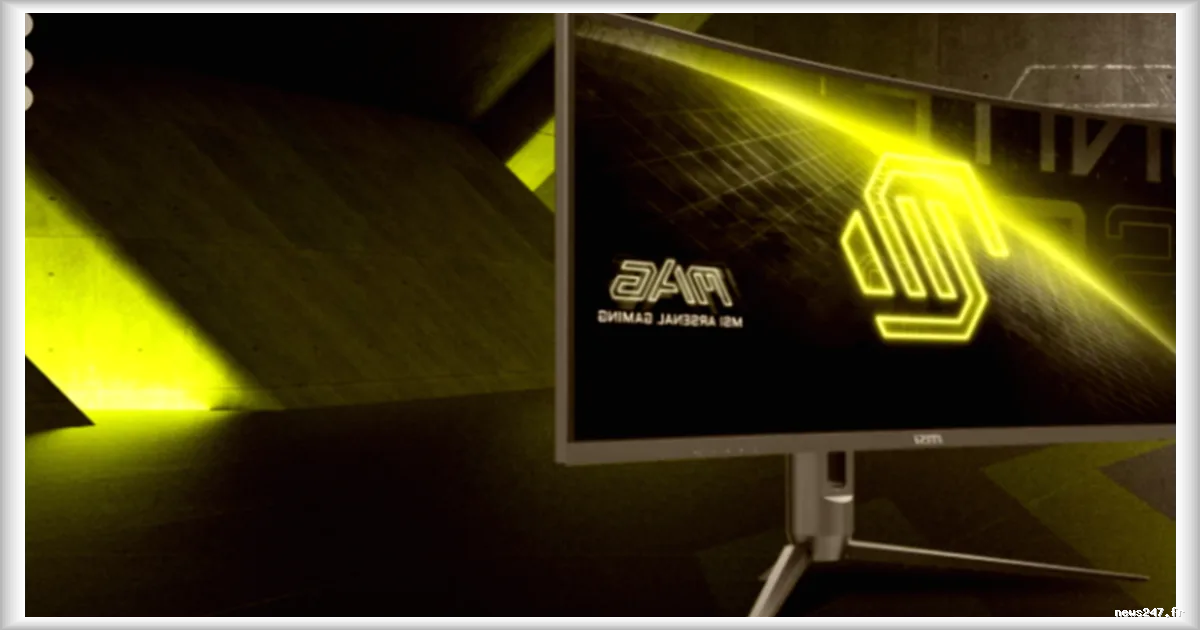 MSI lance son moniteur incurvé 34" 180 Hz dédié aux jeux compétitifs à moins de 250 €