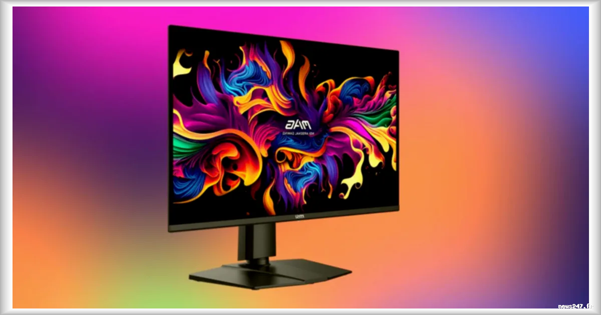 MSI lance un écran PC gaming OLED 27 pouces en 1440p à 240 Hz à moins de 340 € chez Cdiscount