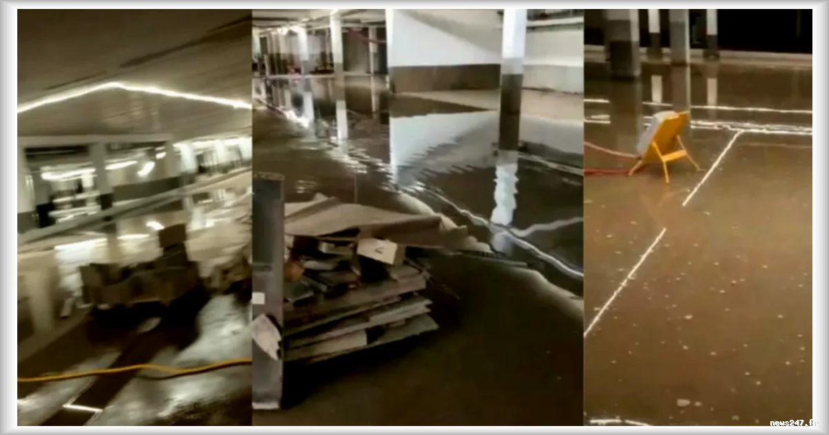 Nantes : le parking du futur CHU victime d’une inondation partielle