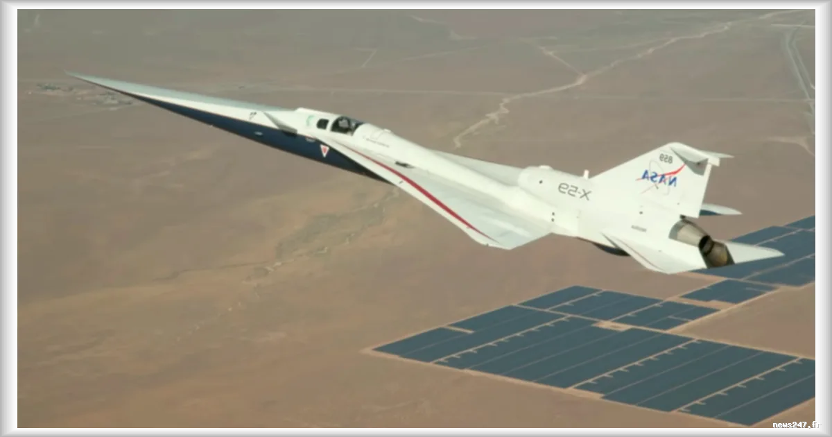 NASA : le X-59 s’approche à 98 % de la vitesse du son lors de ses essais en vol