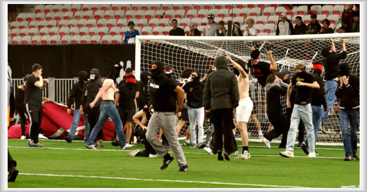 Nice sanctionné à huis clos pour ses incidents contre Metz : le Gym jouera son barrage contre Saint-Étienne à porte fermée