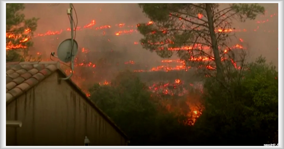 Nouvel incendie ravageur dans le Var : 2 500 personnes évacuées et 1 000 hectares parcourus en six heures