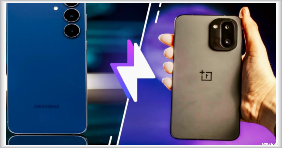 OnePlus 15R vs Samsung Galaxy S25 FE : comparaison des smartphones haut de gamme et milieu de gamme avancé