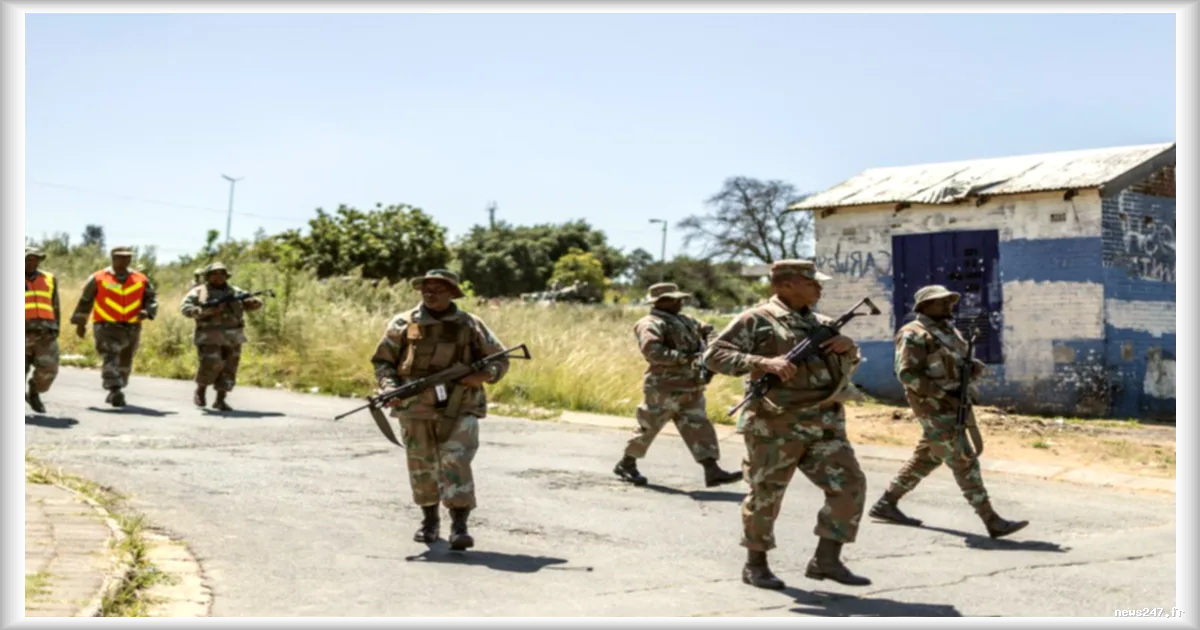 Opération militaire contre la criminalité à Johannesburg : des forces sud-africaines déployées à Eldorado Park