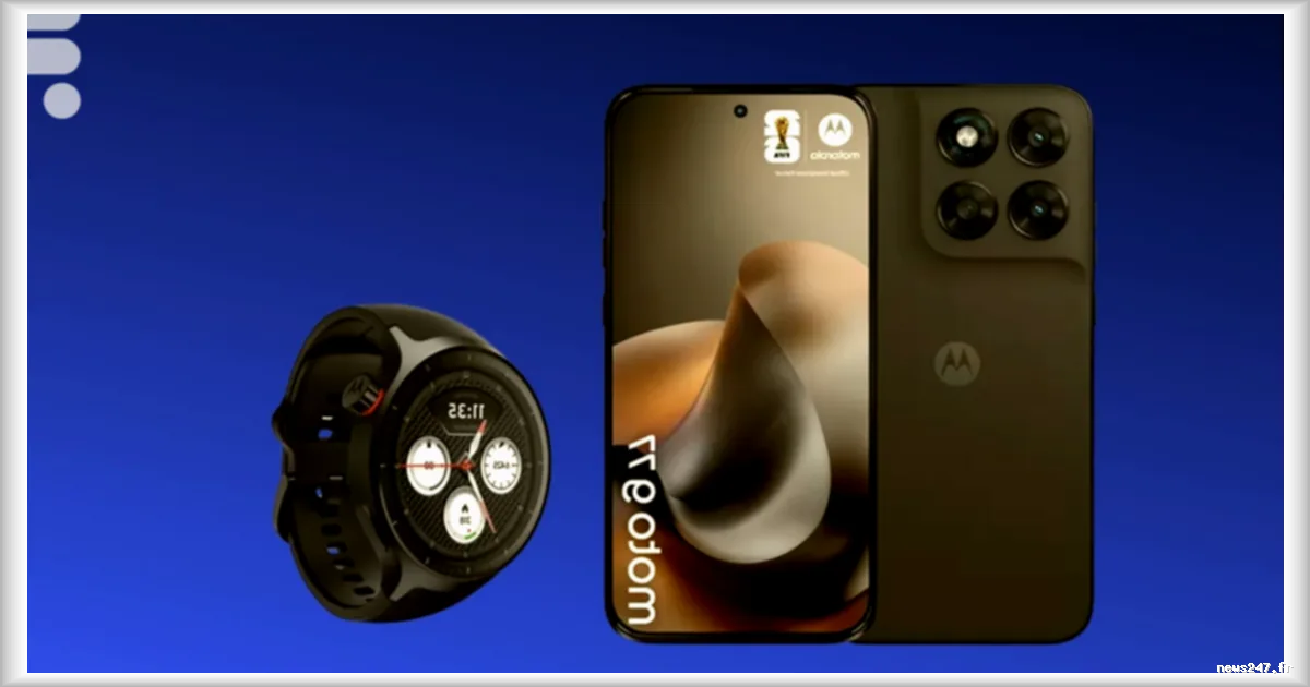 Pack Motorola Moto G77 + montre connectée Moto Watch à 349,99 € chez Boulanger